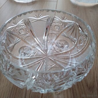 krištáľova váza a misy - 4
