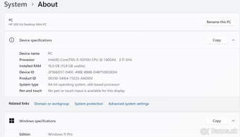 P: HP 260 g4 mini pc i5 10210U 16GB RAM - 4
