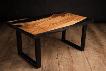 Dubovy epoxidovy stolik - 4