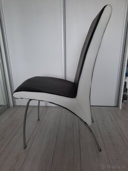 Predám 2 stoličky, chróm + ekokoža - 4