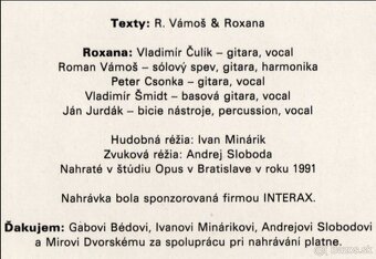 Roxana '91 vinyl ULTRA rarita - 4