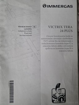 Predám kotol Immergas Victrix 24 plus - 4
