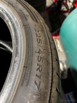 225/45 R17 - letné pneumatiky 5,3mm dezén - 4