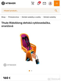 Detská cyklosedačka Thule - 4