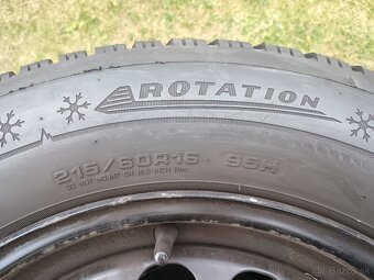 Sada kolies Škoda Superb 3, plechové disky + pneu 215/60 R16 - 4
