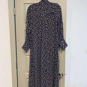 Vzorované viskózové šaty Zara, XS/S - 4