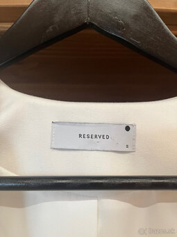Dámske biele sako/blejzer RESERVED veľkosť S - 4
