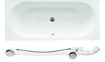 Vaňa Besco Vitae 180x80 cm+nohy+sifón+plášť AKRYLÁT
- 4