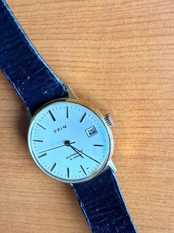 PREDÁM - Hodinky PRIM BAUHAUS Automatic pozlátené - 4