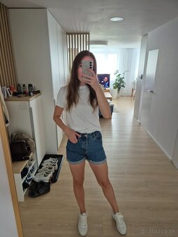 Denimové šortky stradivarius - 4