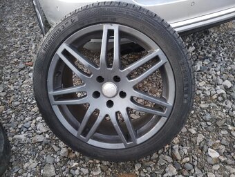 Elektrony,alu disky R18 Audi plus zanovne pneumatiky 5x112 - 4
