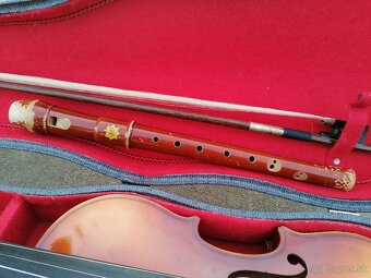 Predám starožitné husle a drevená flauta - 4