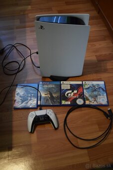Predám Playstation 5 (s mechanikou) + 4 hry - 4