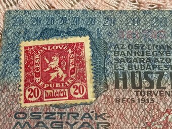 Bankovka R-U Husz korona - 4