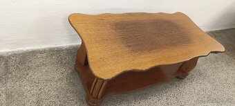 Rustikální konferenční stolek, nábytek z masívu - 4