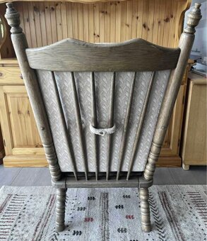 Kreslo, drevo, bazar, 100x73x75, vs 46 cm - 4