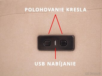 Relaxačné polohovacie kreslo - 4