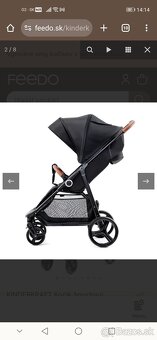 Nový 🆕 Športový Kinderkraft Kočík Grande Black so zárukou - 4