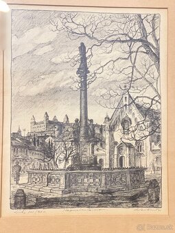 Litografia -Kapucinske nám. - Ludovit Križan - 4