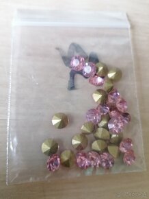 Rhinestones strasove kamienky - ruzove - 4