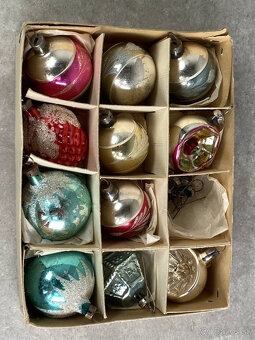 Retro vianočné ozdoby rôzne - 4