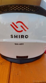 Motprkárska prilba Shiro SH-451 biela - 4