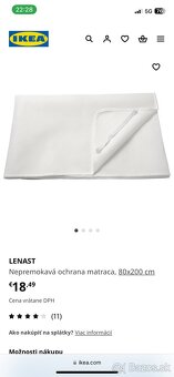 Detská rastuca postel s mateacom Ikea - 4
