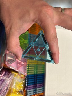 Magneticka stavebnica - Magnetic tiles - 121ks - 4