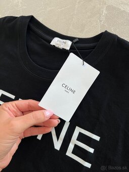 Celine tričko čierne s nápisom - 4