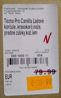 Korčule dievčenské 34 s kožušinkou - čierne - 4