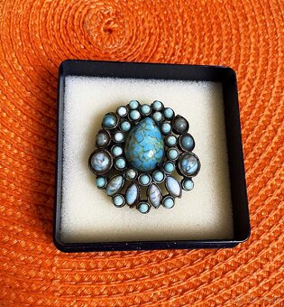 Starožitná vintage brošňa - 4