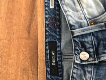 REPLAY originál jeansove pánske capri nohavice L - 4