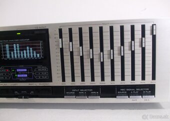 2x10 pasmovy equalizer KENWOOD GE-44 strieborny vyroba Japan - 4