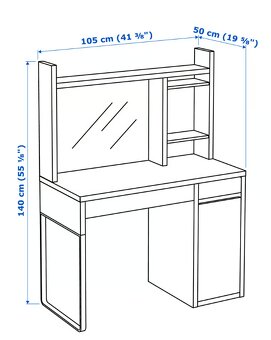 Písací stôl IKEA MICKE - 4