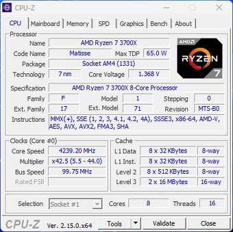 AMD Ryzen 7 3700X - 4