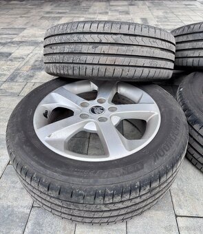 Škoda disky 5x112 + letné pneumatiky 205/55 r16 - 4