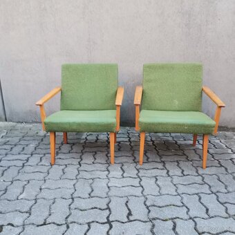Retro kreslo Tatra Nabytok Jirak 1970 Vintage 2ks - 4