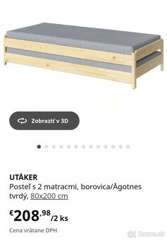 Stohovateľná posteľ IKEA - 4