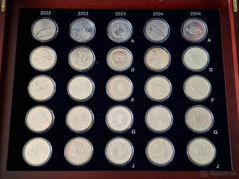 Sada striebornych minci 10 EURO 2002-2015 ADFGJ - 4