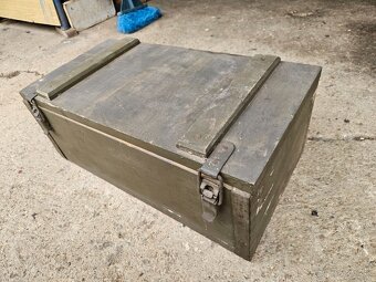Vojenska drevena krabica bedňa 2. - 4