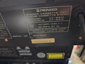 Pioneer CT-S610 3-hlavový kazetový magnetofón - 4