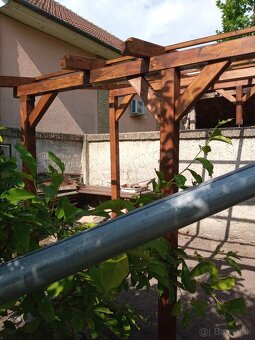 Pergola na hrozno, kvety atď. - 4
