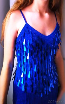 NOVÉ TANEČNÉ ŠATY latino výška 150-160 cm - 4