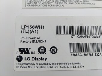 predám 15,6" displej , CCFL 30 pin , LP156WH1 - 4