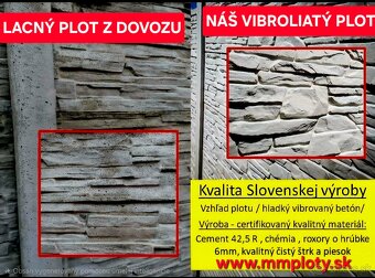 Betónový plot , Podhrabové dosky, 3D Panely - 4