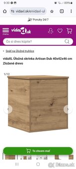 Tv stolik odkladaci box dub artisan - 4