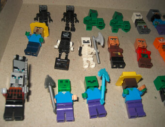 99x figurky original LEGO minecraft a mix minifiguriek - 4