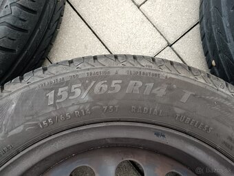 Pneu na plechovych diskoch 155/65 R14 - 4