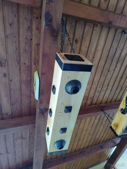 Lustre drevený hranol - 4