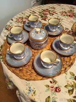 Kavova suprava modra, porcelan - 4